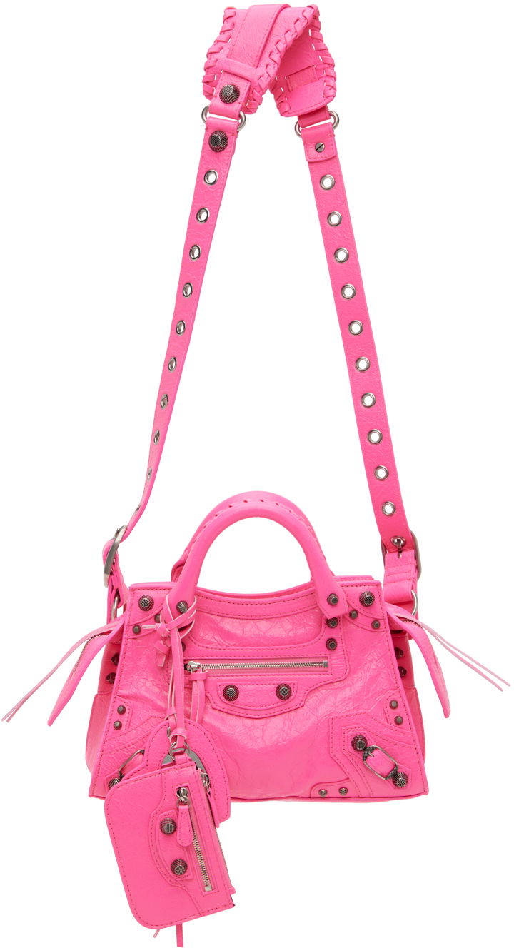 Axelväska Balenciaga XS Neo Cagole Bag Rosa | 700940 210BE, 0