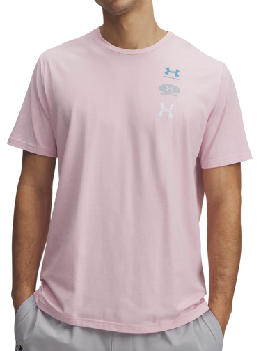 T-shirt Under Armour 60/40S EVOL Logo Short Sleeve T-Shirt Rosa | 1390165-647, 0