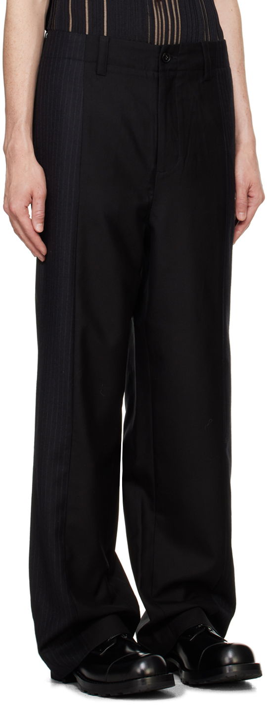 Byxor Feng Chen Wang Feng Chen Wang Deconstructed Patchwork Trousers Svart | FUF18TR05, 1