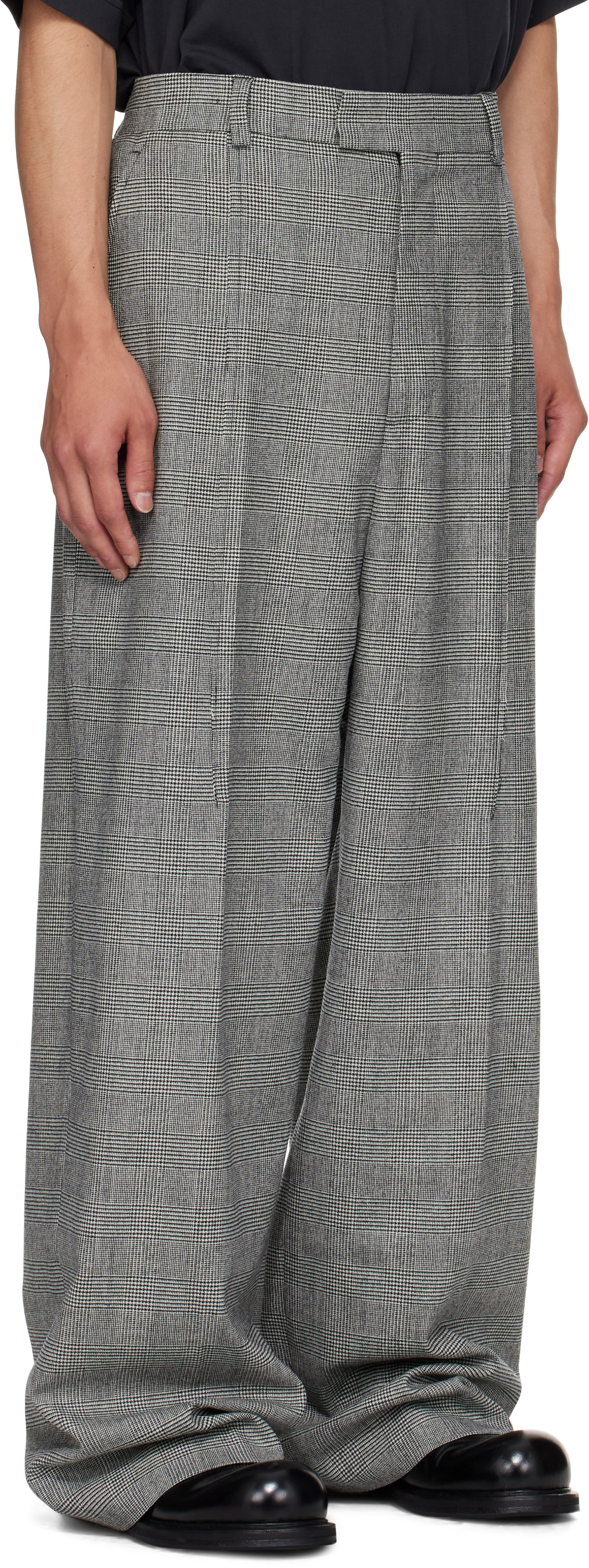 Byxor VETEMENTS VETEMENTS Cut Baggy Tailored Trousers Grå | UH76TP350GC, 1