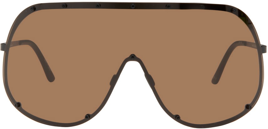 Solglasögon Rick Owens Shield Sunglasses Brun | RG0000006 GBLKBR, 0