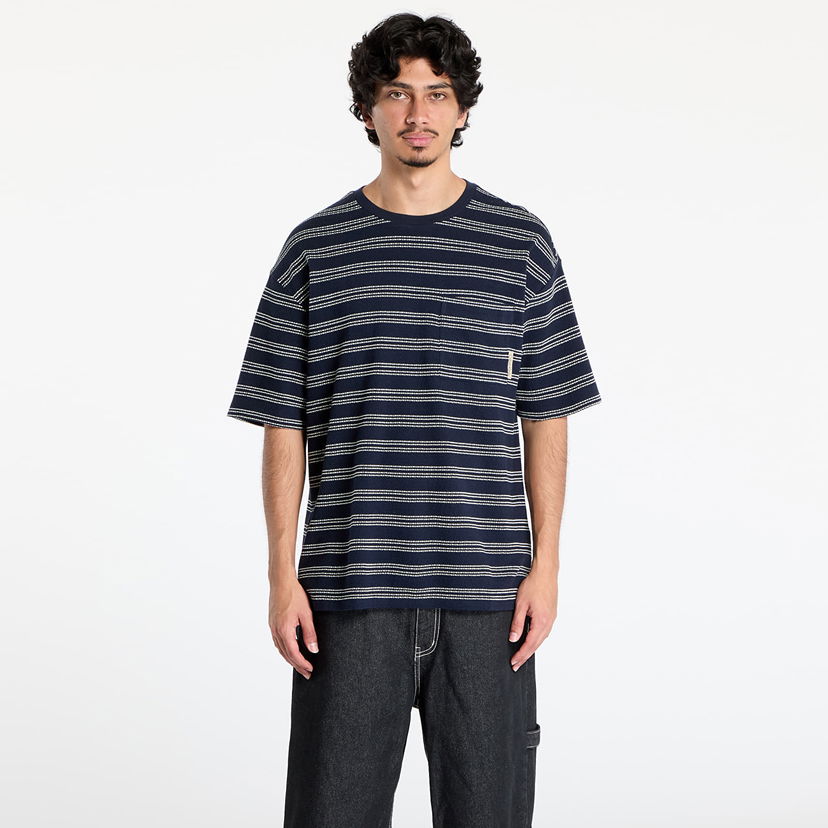 T-shirt CALVIN KLEIN Calvin Klein Jeans Men's Short Sleeve Stripe Relaxed T-Shirt Mörkblå | LV04RC240G CHW