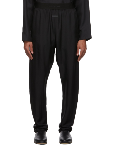 Träningsbyxor Fear of God Silk Lounge Pants Svart | FG40LW-001VIS