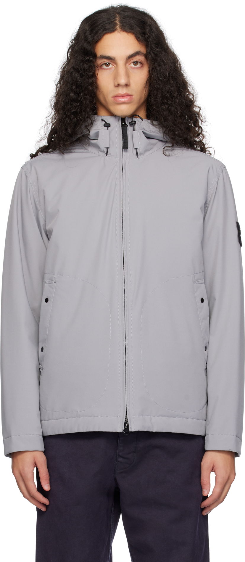 Vindjacka Stone Island Soft Shell-R PrimaLoft Insulated Jacket Grå | 811540627