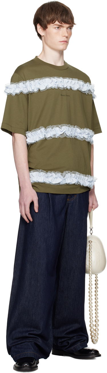 T-shirt Simone Rocha Simone Rocha Ruffle Frill T-Shirt Grön | 5362 0553, 3