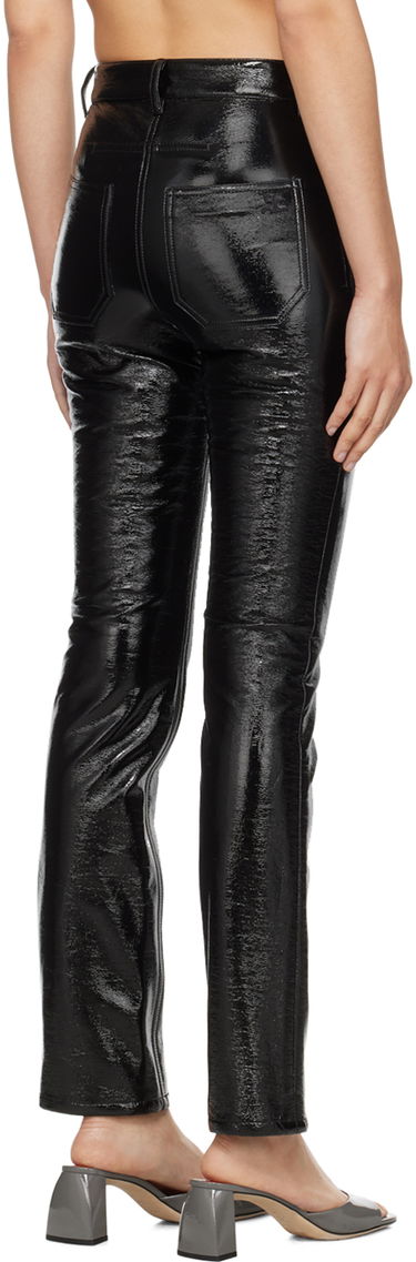 Jeans Courrèges Courrèges 5-Pocket Patent Leather Trousers Svart | PERCPA013VY0014, 2