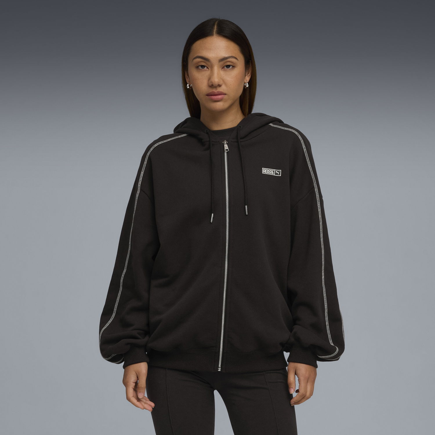 Sweatshirt Puma PUMA x ROSÉ T7 Women's Hoodie Svart | 633801_01, 0