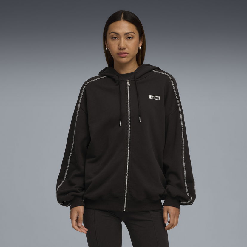 Sweatshirt Puma PUMA x ROSÉ T7 Women's Hoodie Svart | 633801_01