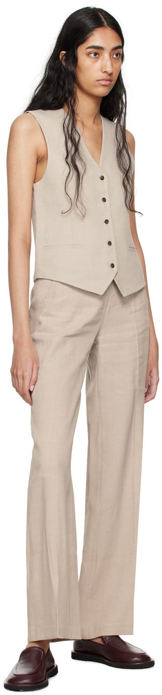Byxor Anine Bing Kline Straight Leg Trousers Beige | A-03-3344-SDA26, 3
