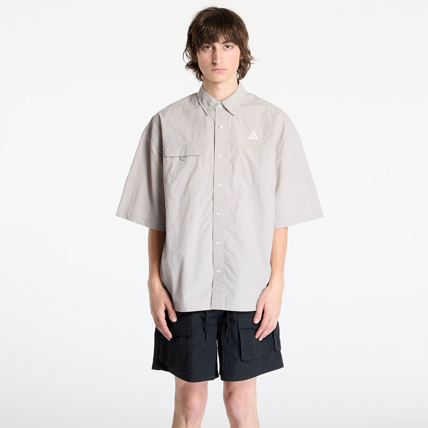 Skjorta Nike ACG ACG "Orb Weaver" UV Repel Short-Sleeve Shirt Grå | HJ2883-009, 0