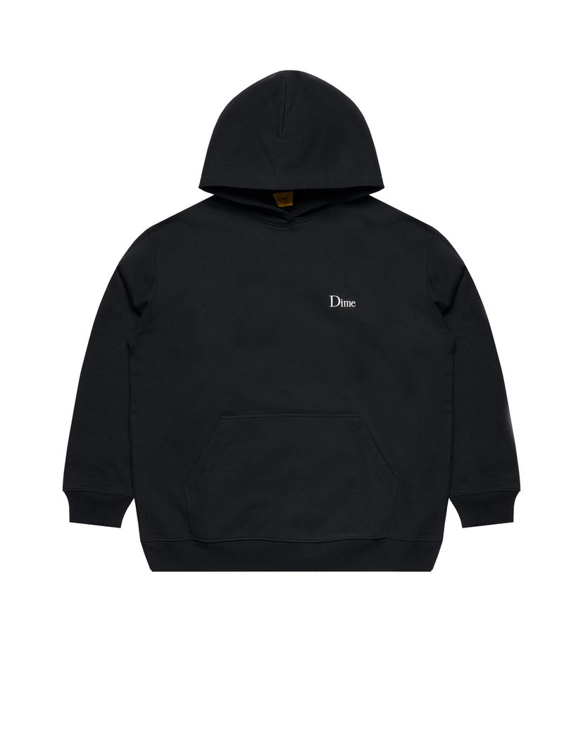 Sweatshirt Dime Classic Small Logo Hoodie Svart | DIMEFA2412BLK