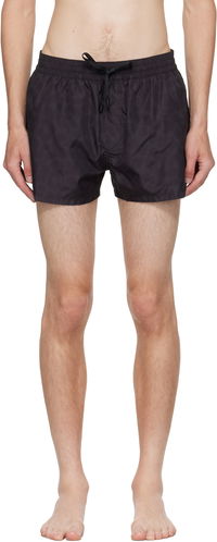 Balmain Leopard Swim Shorts
