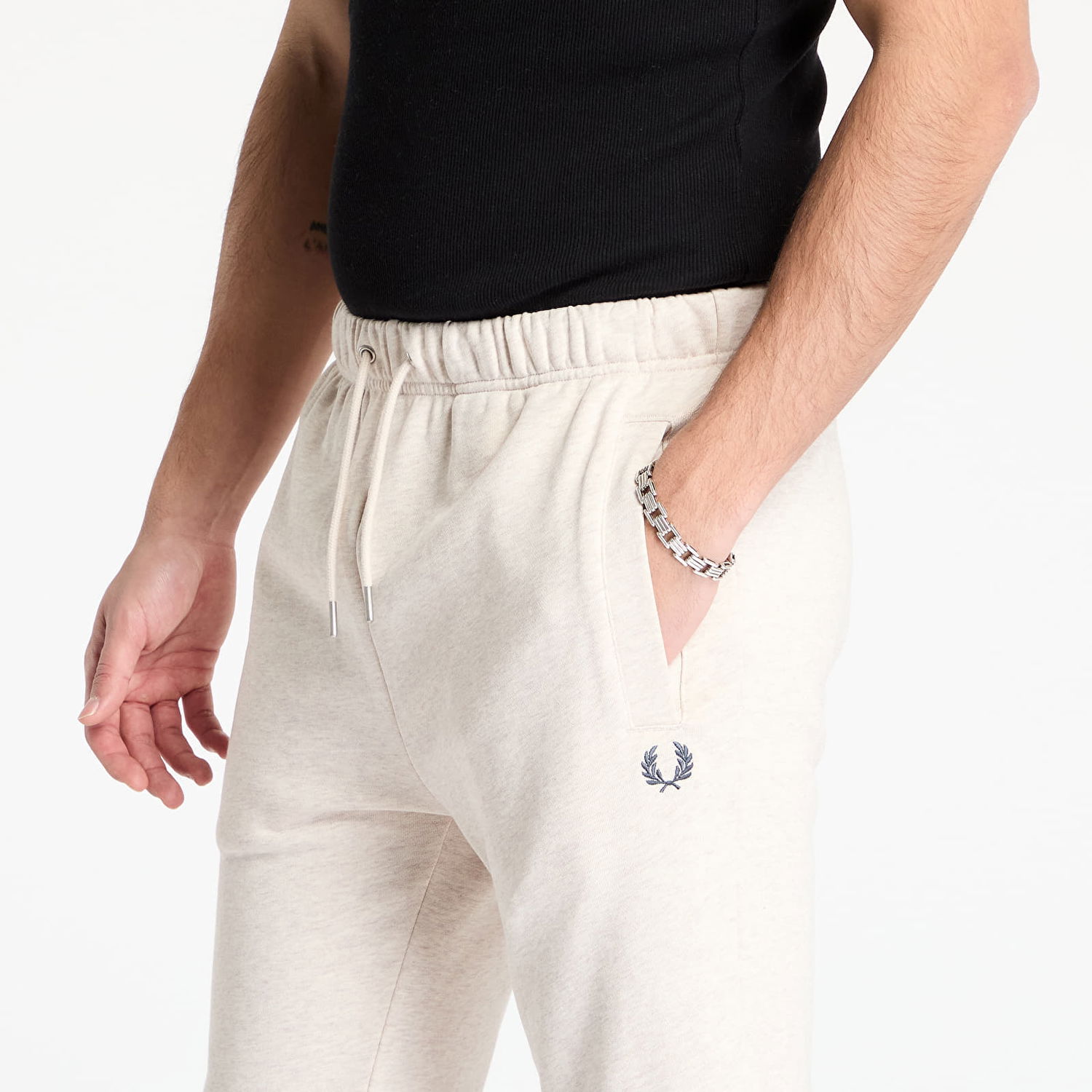 Träningsbyxor Fred Perry Fred Perry Classic Sweatpants Beige | T5505 W50, 1