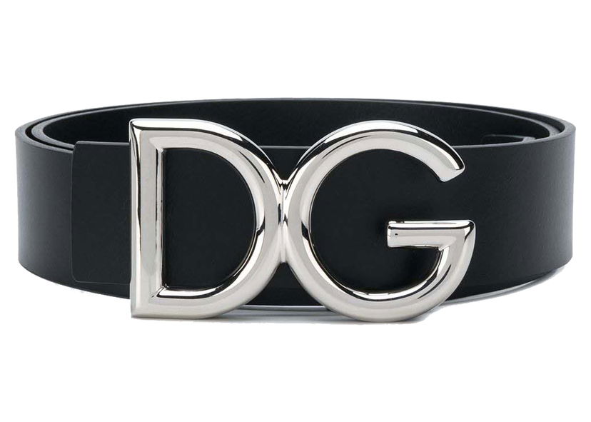 Bälten Dolce & Gabbana DG Logo Buckle Belt Black Svart | BC4248AC493