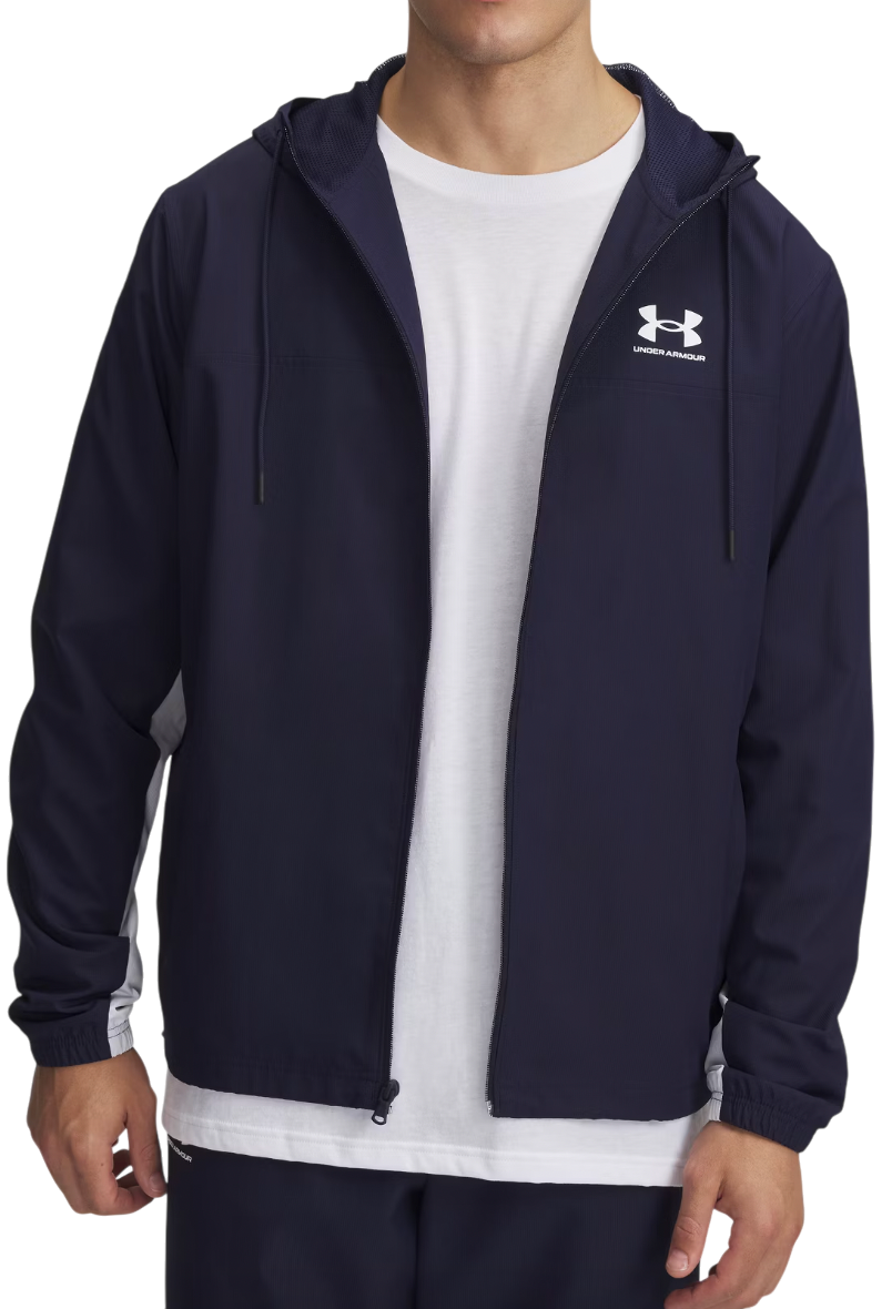 Vindjacka Under Armour Under Armour UA Rival Woven Windbreaker Hoodie Mörkblå | 1390149-410
