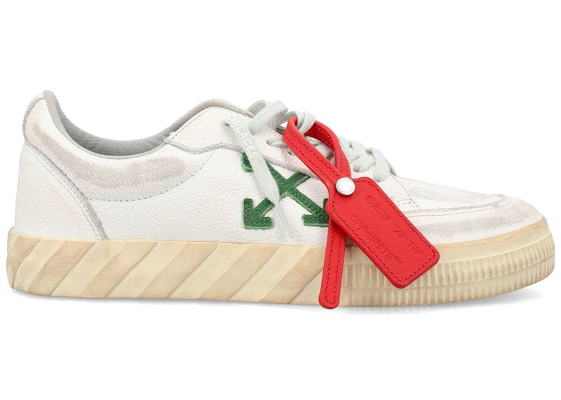 Sneakers och skor Off-White Vulcanized Low Distressed White Green W Vit | OWIA272F23LEA0030155, 0