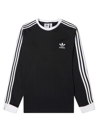 T-shirt adidas Originals Long Sleeve 3 Stripe Tee Svart | IA4877