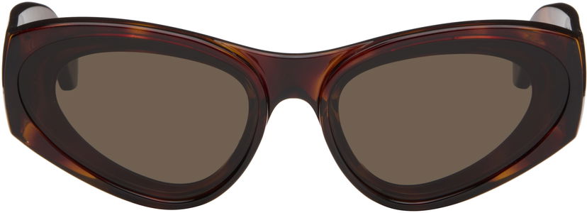 Solglasögon Loewe Paula's Ibiza Goggle Cat-Eye Sunglasses Brun | LW40171UW6252E 192337236136