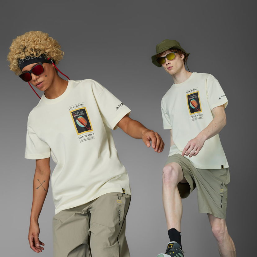 T-shirt adidas Performance National Geographic AEROREADY Graphic Tee Beige | JD5962