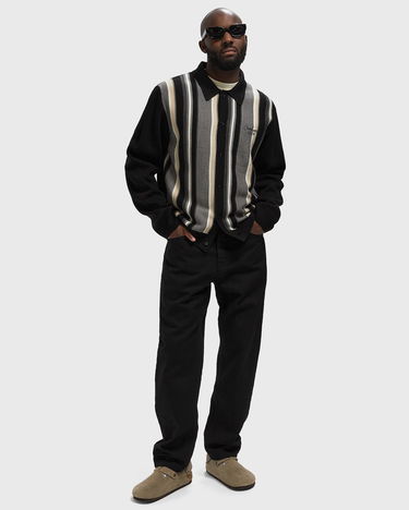 Sweater Carhartt WIP Striped Knit Cardigan Svart | I035397-3BA.XX, 1