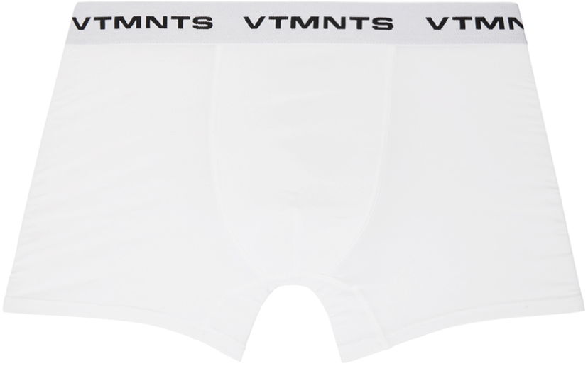 Boxare VETEMENTS Logo-Woven Boxer Briefs Vit | VL22UN300W