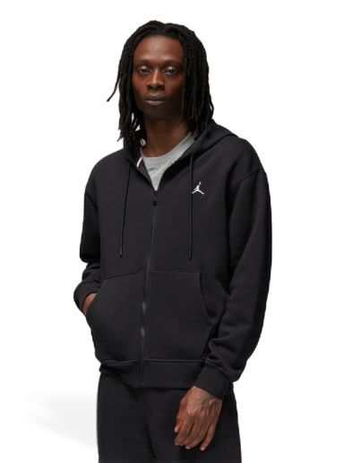 Sweatshirt Jordan Essentials Full-Zip Fleece Hoodie Svart | DQ7350-010