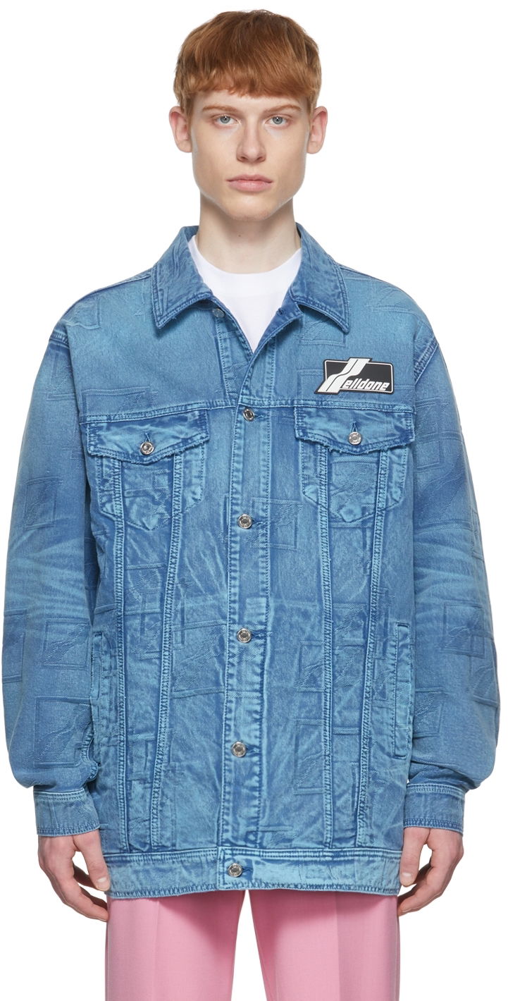 Jacka We11done Denim Jacket Blå | WD-DJ1-22-366-U-BL