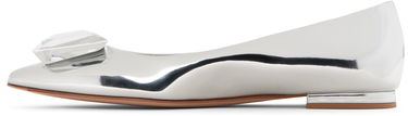 Sneakers och skor Gianvito Rossi Metallic Crystal-Embellished Jaipur Ballerina Flats Metallisk | G22131-05RIC-MET, 2