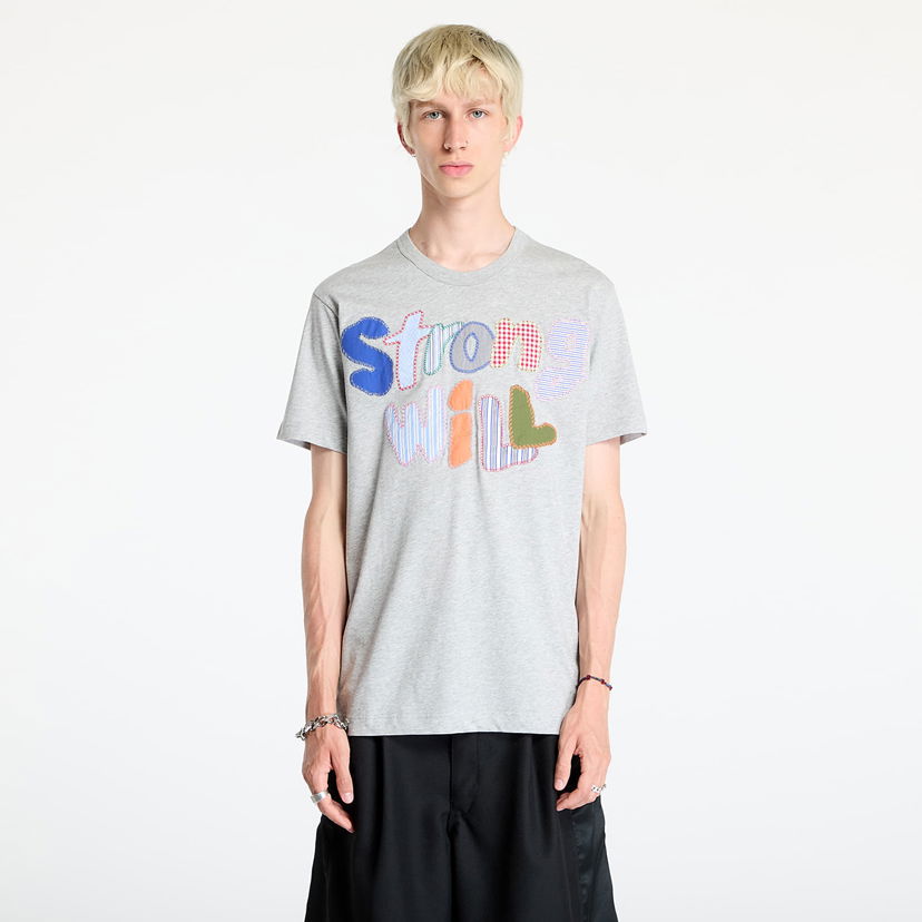 T-shirt Comme des Garçons SHIRT Knit T-Shirt Grey Grå | FN-T001 Grey