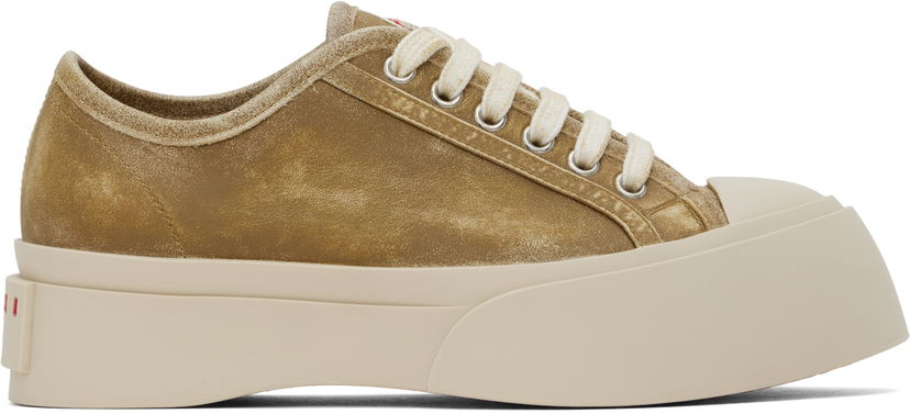 Sneakers och skor Marni Pablo Low-Top Lace-Up Sneakers Brun | SNZW003020 P8017