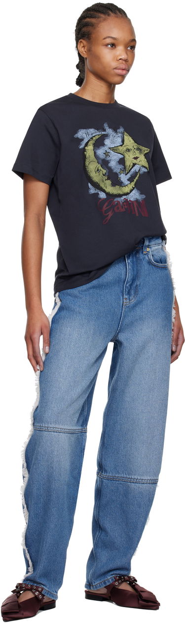 Tillbehör GANNI GANNI Big Bow Slingback Flats Bourgogne | S2860, 4