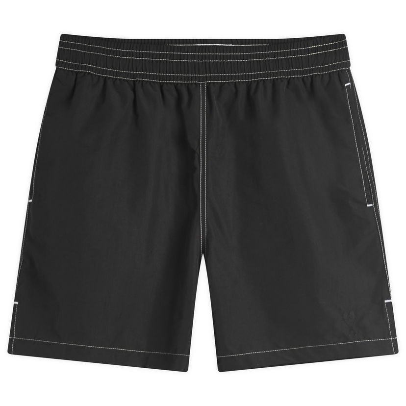 Badkläder AMI AMI Paris Beach Shorts, Size Large Svart | HBW006-PA0027-001