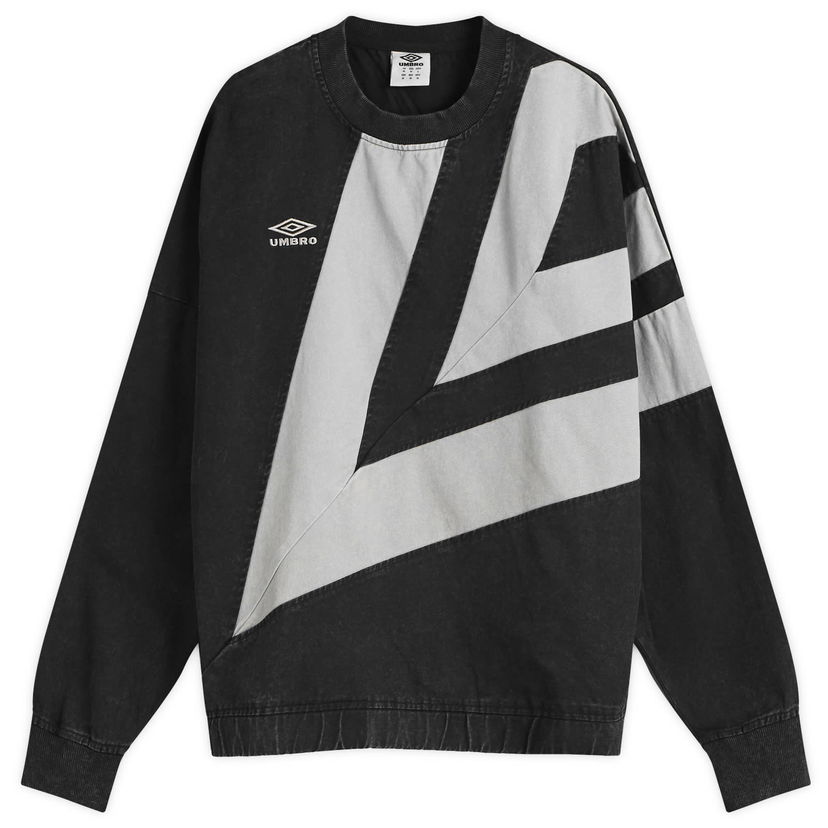 Sweatshirt Umbro Washed Diamond Drill Sweatshirt Svart | 66640U-NBA