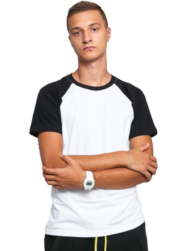 T-shirt Urban Classics Raglan Contrast Tee Vit | TB639 whtblck