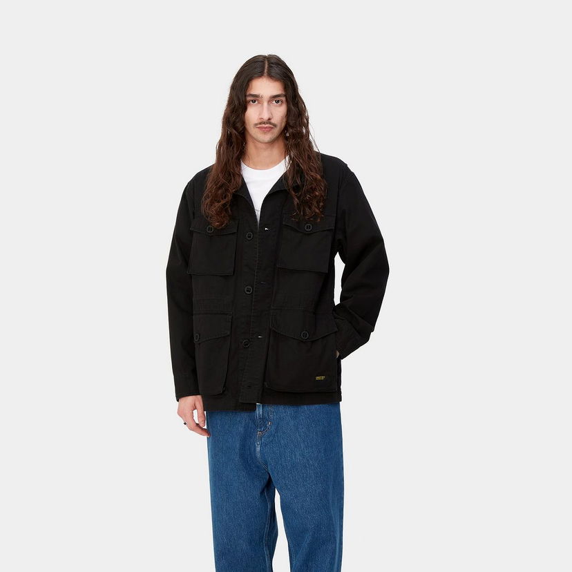 Jacka Carhartt WIP Unity Jacket Black heavy enzyme wash Svart | I032981_89_4G