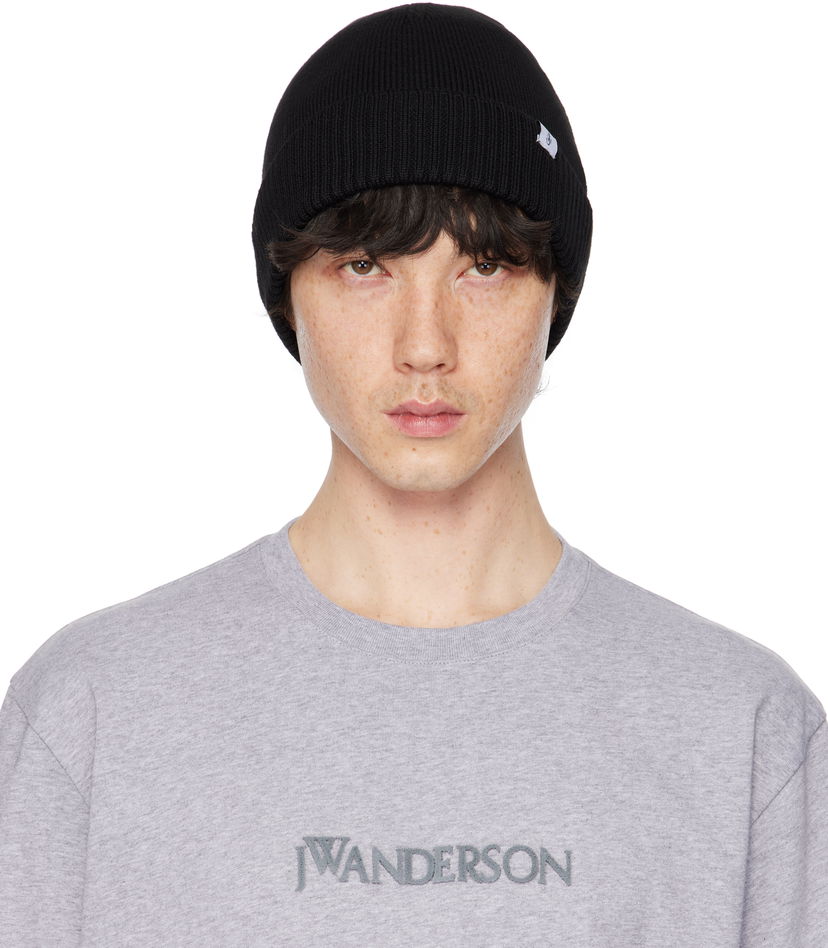 Mössa JW Anderson JW Anderson Knitted Beanie Svart | KW1370-YN0008