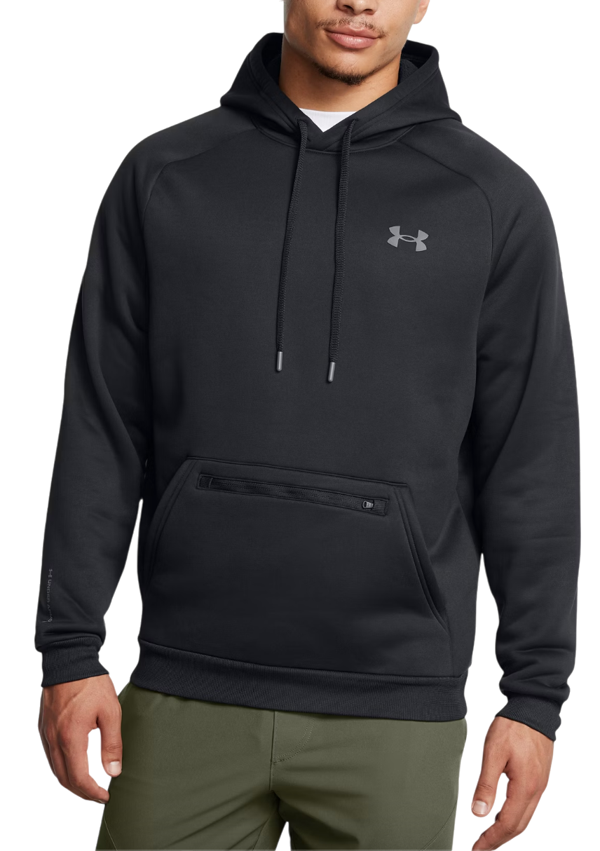 Sweatshirt Under Armour Armour Flc Pro Kanga HD Hoodie Svart | 1389342-001, 0