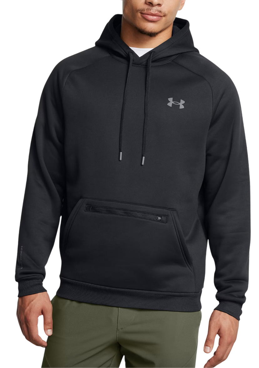 Sweatshirt Under Armour Armour Flc Pro Kanga HD Hoodie Svart | 1389342-001