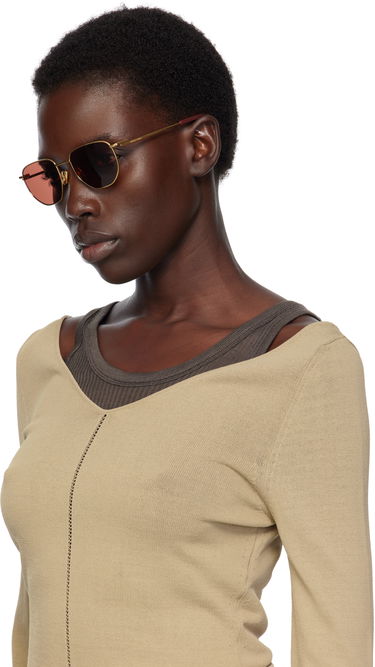 Solglasögon Bottega Veneta Bottega Veneta Split Metal Sunglasses Brun | BV1301S-006, 3
