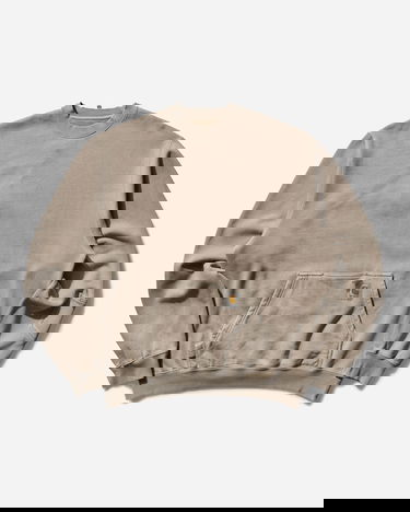 Sweatshirt Carhartt WIP Pigment Dyed Sweatshirt Beige | A242061 2YPPG, 0