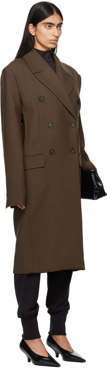 Axelväska TOTEME TOTEME Midi Double Breasted Coat Svart | 244-WRO0147-FB0061, 1