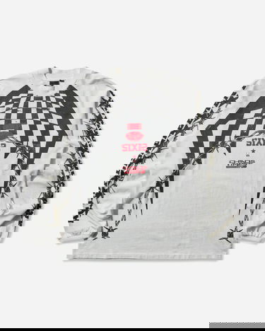 T-shirt Vans Act of Disagreement Hazard Checkered Barbed Wire SIXIR Chaos Times Longsleeve T-Shirt Vit | VN000RPWWHT1, 1