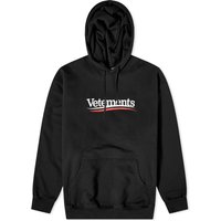 Sweatshirt VETEMENTS Campaign Logo Hoodie Svart | UE64HD440B, 1