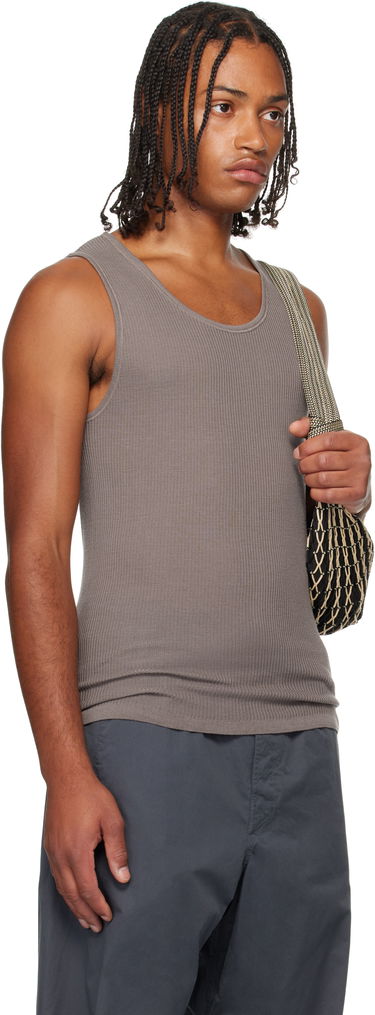 Linne LEMAIRE Lemaire Debardeur Ribbed Tank Top Beige | TO1465 LK1032, 4