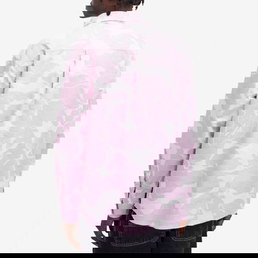 Skjorta BAPE Bathing Ape Camo Button Down Shirt Rosa | 001SHK801003M-PNK, 3