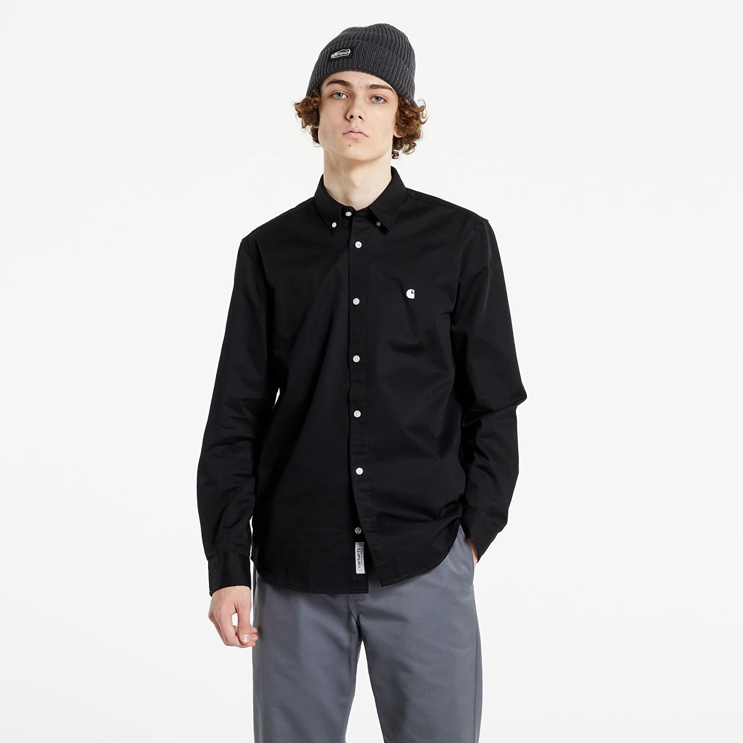 Skjorta Carhartt WIP Work In Progress Madison Svart | I023339 Black/ Wax, 0