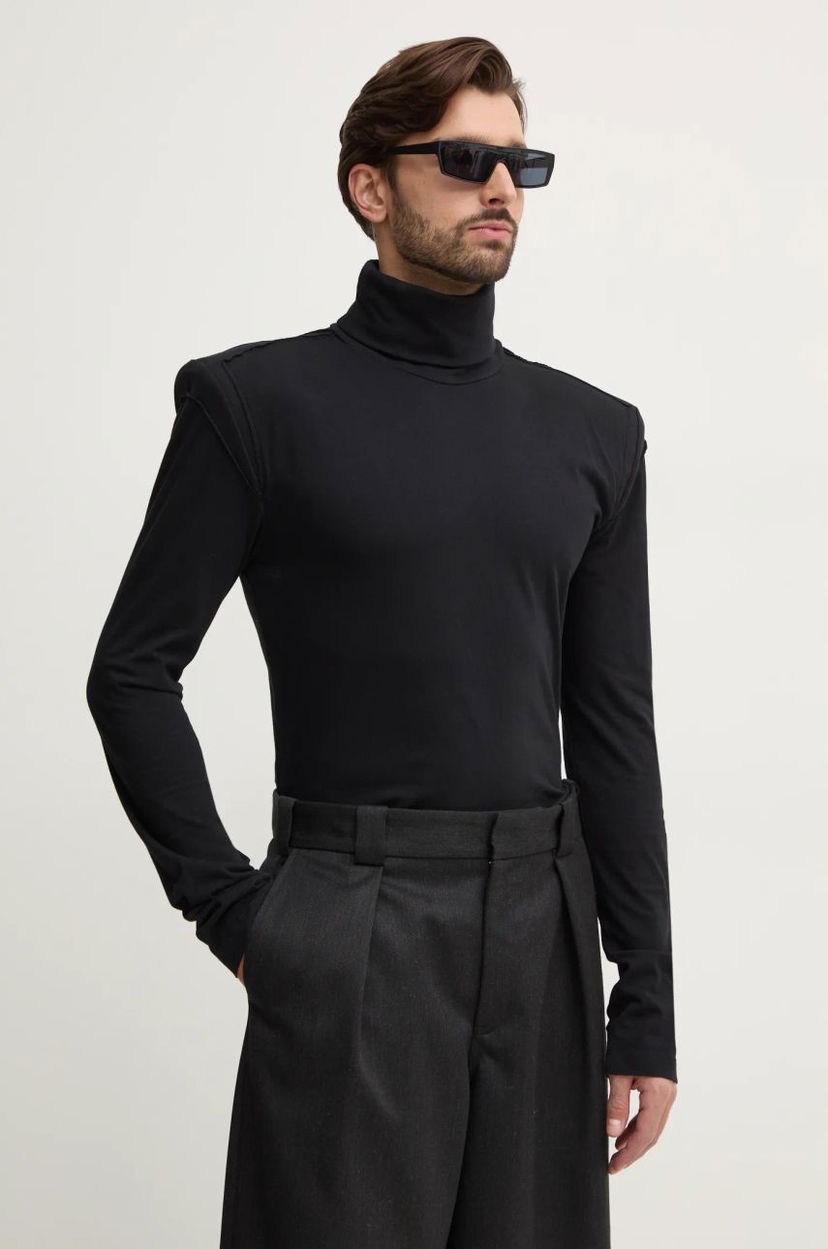 T-shirt Maison Margiela Long Sleeve Turtleneck Top Svart | SH2NH0002.S23588