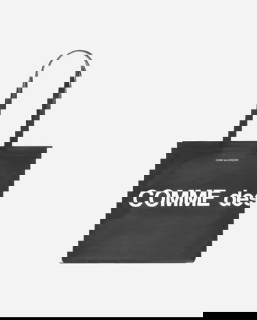 Tygpåse Comme des Garçons Huge Logo Tote Bag Svart | SA9001HL-1, 4