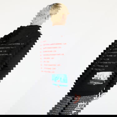 Sweatshirt Pleasures Darklands Hoodie Black Svart | P24F077 BLACK, 3