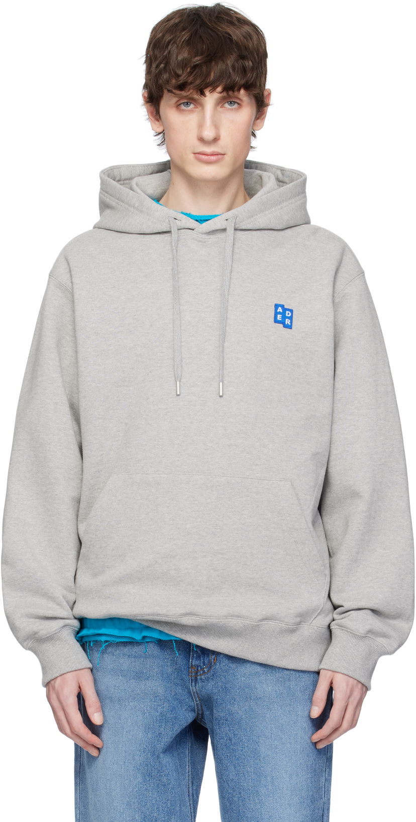 Sweatshirt ADER ERROR ADER error TRS Tag 01 Hoodie Grå | BO42FYHD0101GR